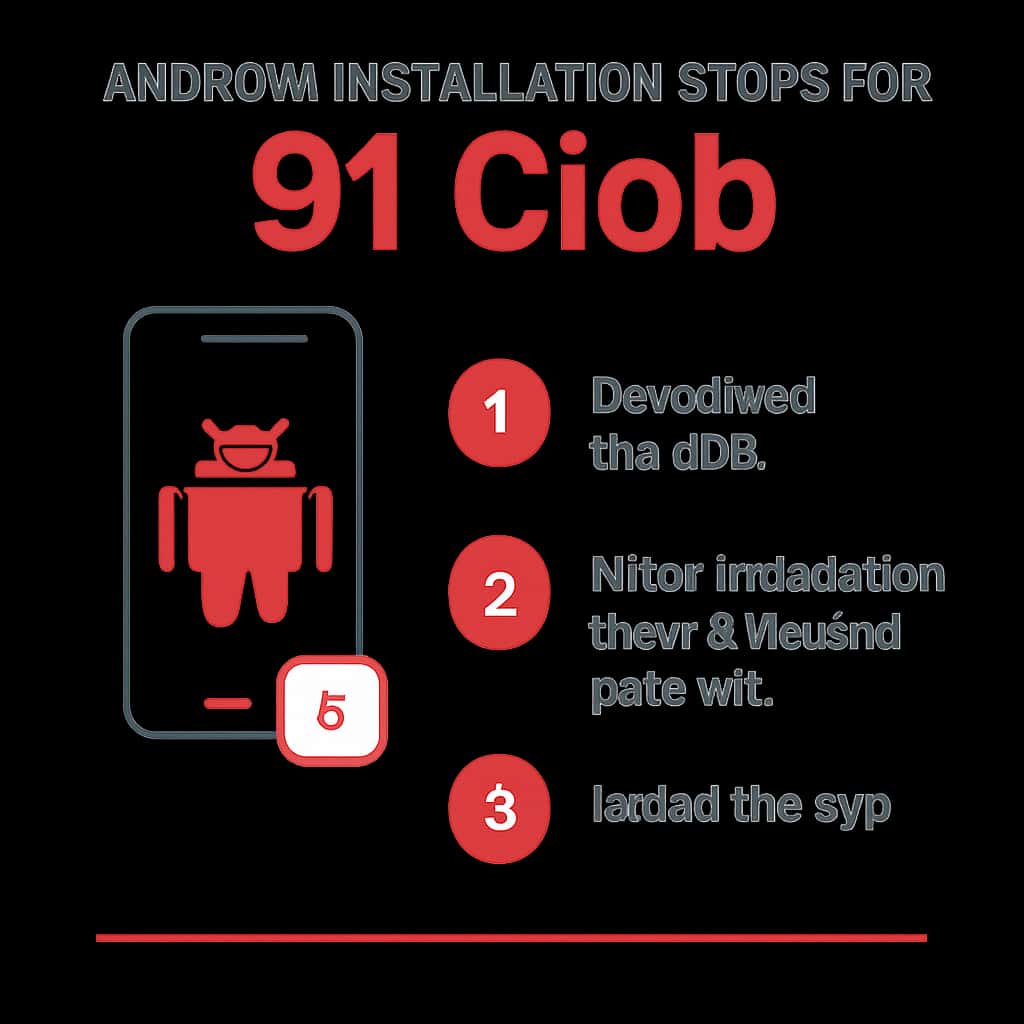 Diagram illustrating the installation process for 91 Clob.