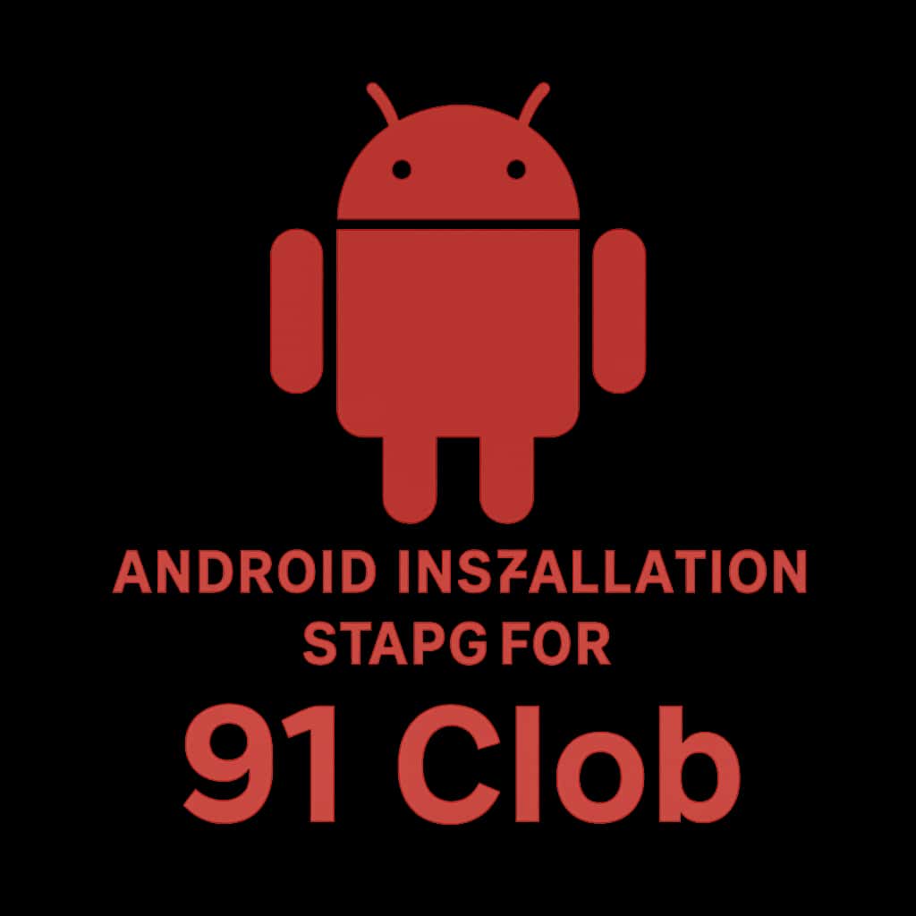 Icon representing Android installation guide for 91 Clob.