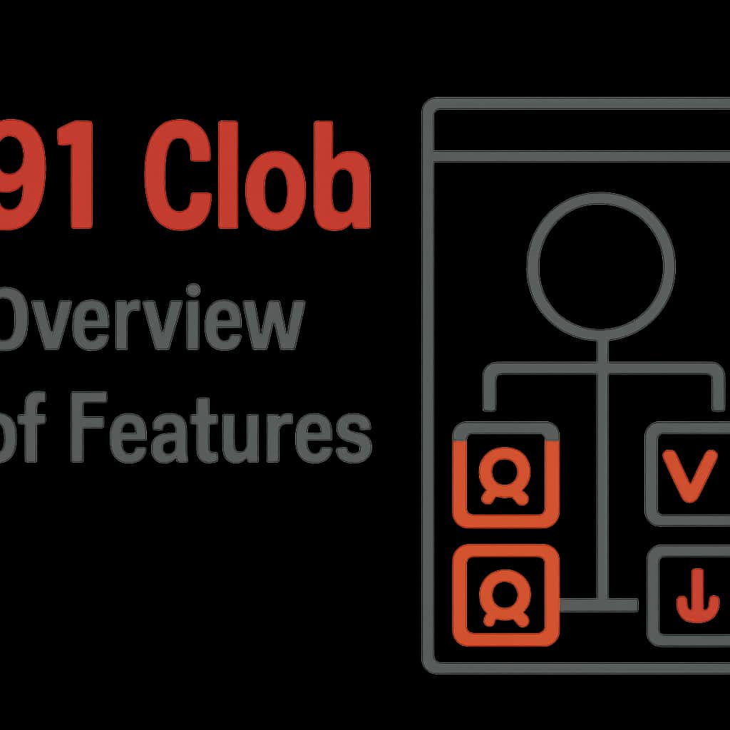 Diagram illustrating features of 91 Clob.