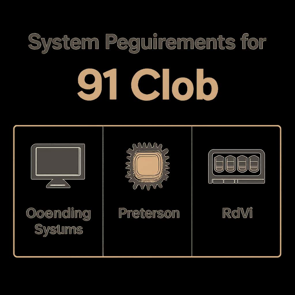 Diagram explaining system requirements for 91 Clob.