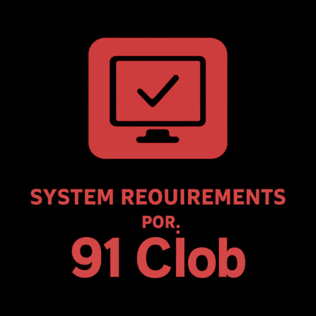 Icon depicting system requirements for 91 Clob.