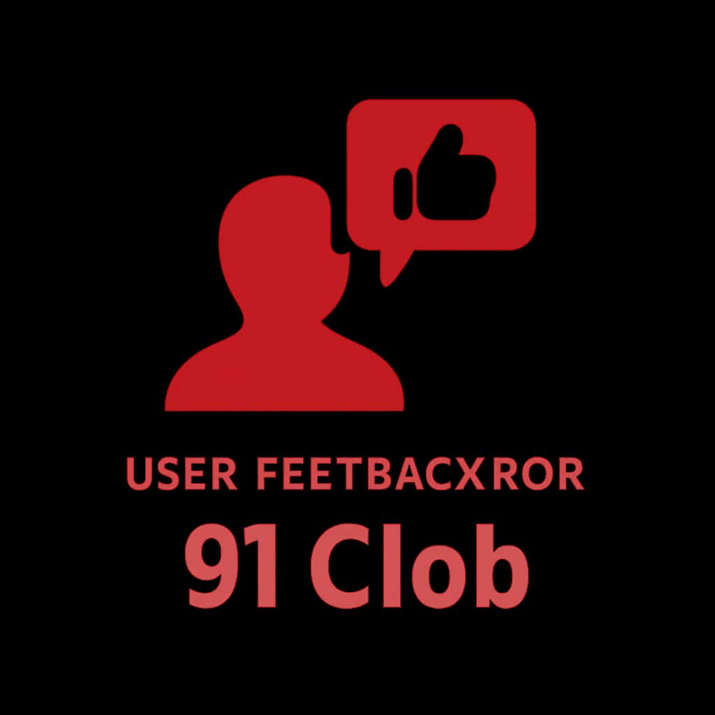 Icon representing user feedback for the 91 Clob app.