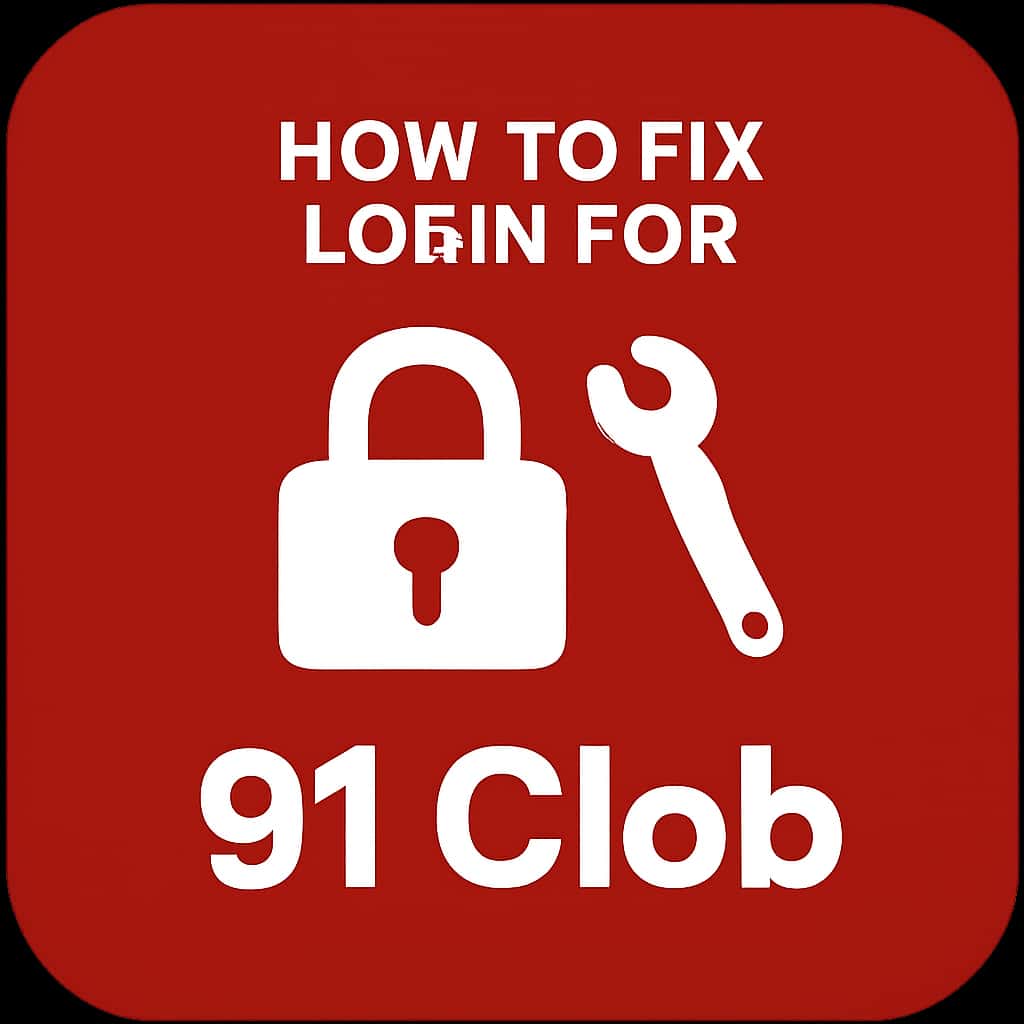 Icon representing login troubleshooting for 91 Clob.