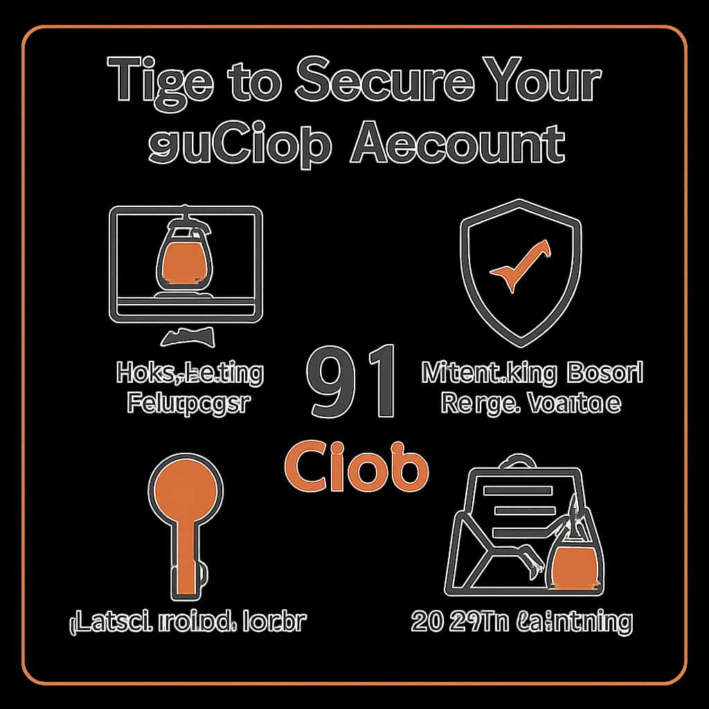 An illustration detailing security measures for 91 Clob accounts.